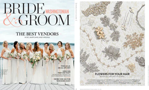 Cover image and tear sheet from 'Bride and Groom' Magazine SS16