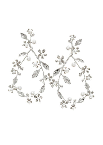 Athena Hoop - bridal Earrings - Elizabeth Bower