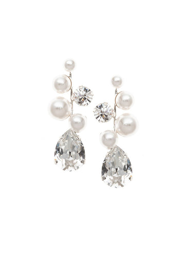 Bubble Pearl Drop Earrings - bridal Earrings - Elizabeth Bower