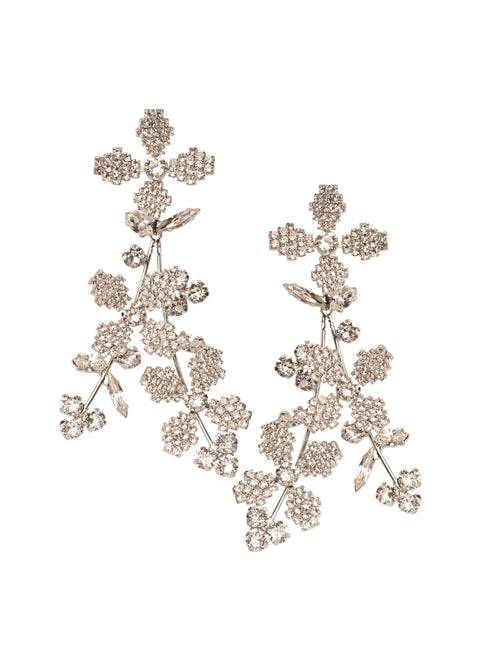 Budding Cascade Bridal Drop Earrings - bridal Earrings - Elizabeth Bower