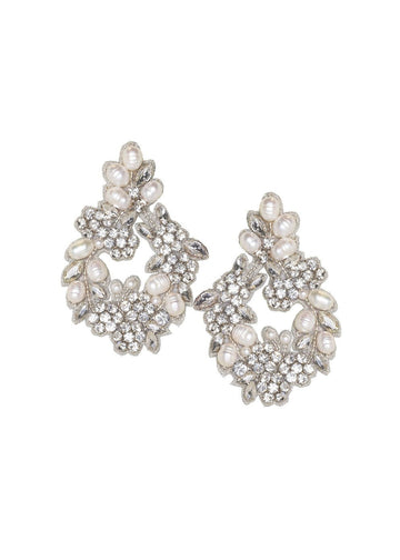 Chelsea Hoop Bridal Earring - bridal Earrings - Elizabeth Bower
