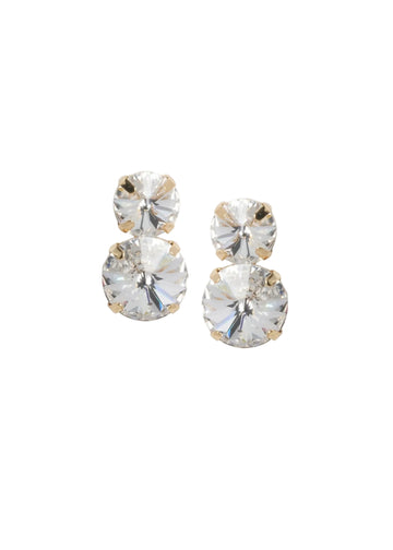 Crystal Dublet Stud Earring - bridal Earrings - Elizabeth Bower