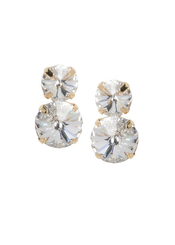 Crystal Dublet Stud Earring - bridal Earrings - Elizabeth Bower