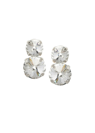 Crystal Dublet Stud Earring - bridal Earrings - Elizabeth Bower