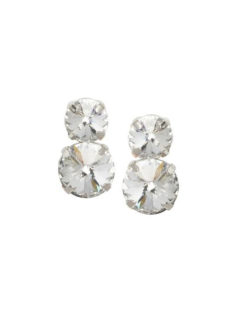 Crystal Dublet Stud Earring - bridal Earrings - Elizabeth Bower