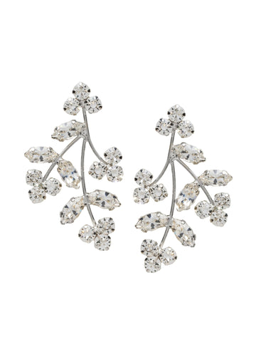 Crystal Triplet Cluster Stud Earring - bridal Earrings - Elizabeth Bower