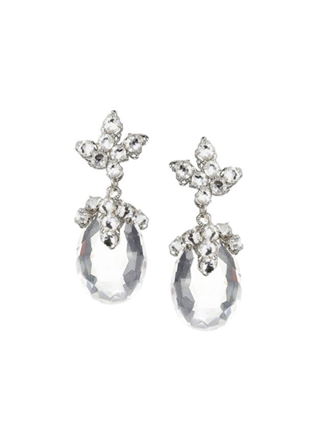 Dew Crystal Drop Earrings - Bridal | Elizabeth Bower