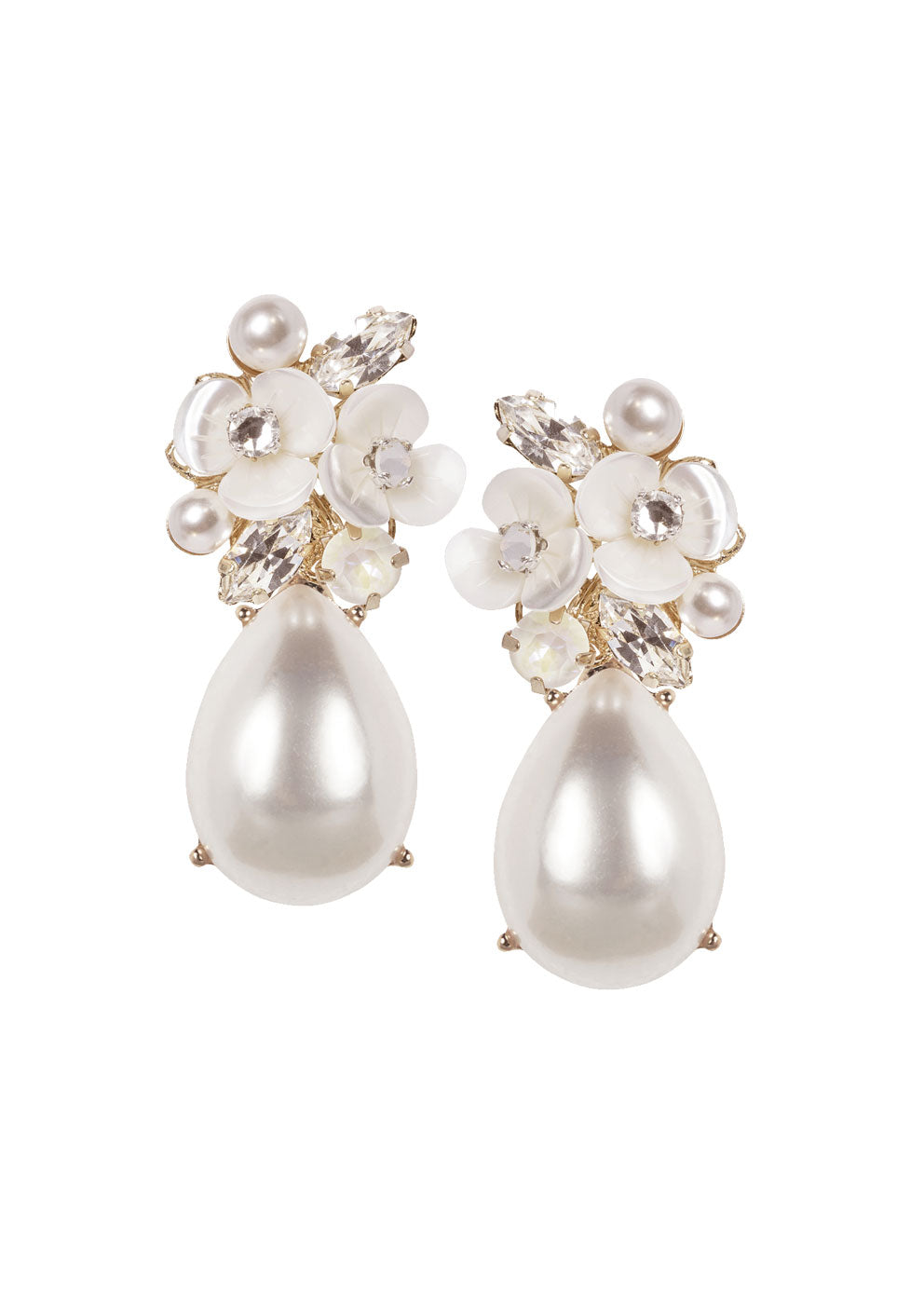 Trillium Cluster Drop Earrings