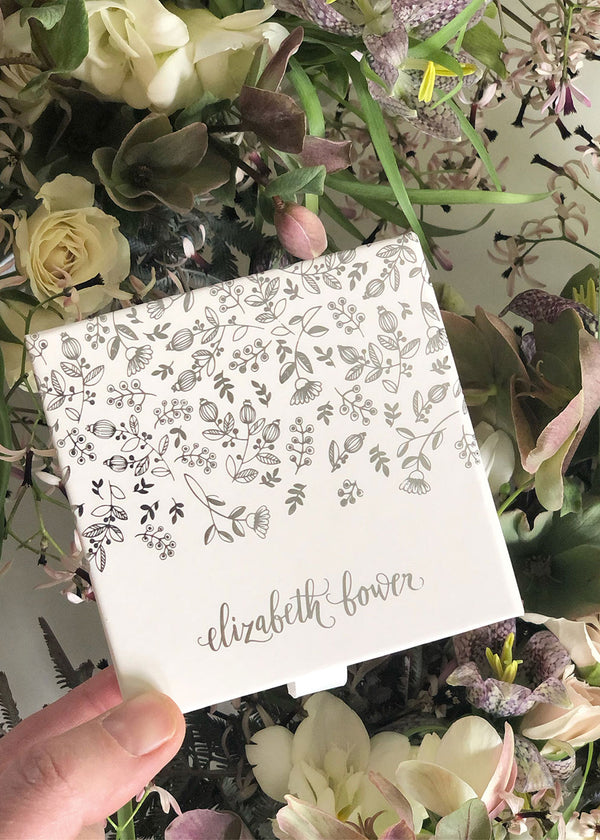 custom floral gift packaging with flowers