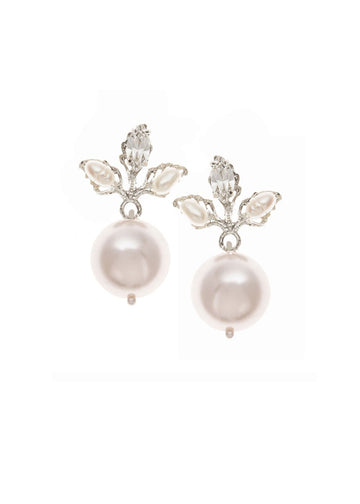 Eve Bauble Pearl Earrings - bridal Earrings - Elizabeth Bower