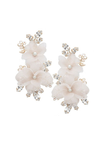Fabrique Bridal Chandelier Earrings - bridal Earrings - Elizabeth Bower