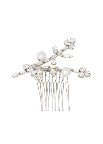 Isobel Mini Crystal Hair Comb - bridal Earrings - Elizabeth Bower