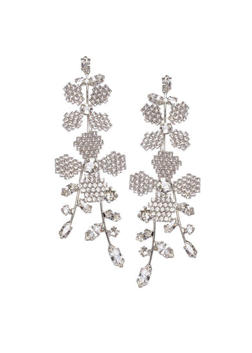 June Crystalla Statement Earrings - bridal Earrings - Elizabeth Bower