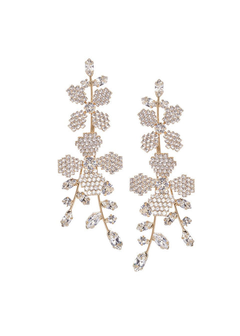 June Crystalla Statement Earrings - bridal Earrings - Elizabeth Bower