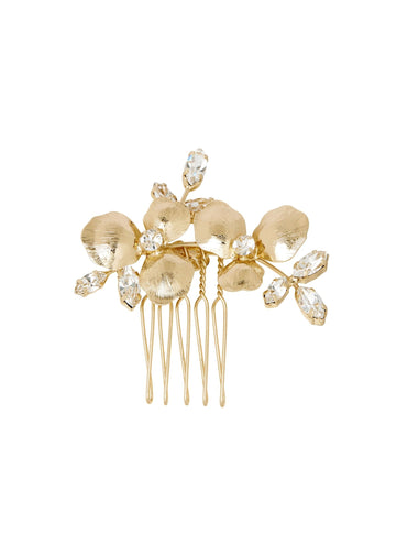 Orchid Crystalla Mini Bridal Comb - bridal Earrings - Elizabeth Bower