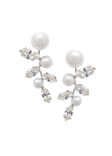 Pearllum Pearl Stud Earrings - bridal Earrings - Elizabeth Bower