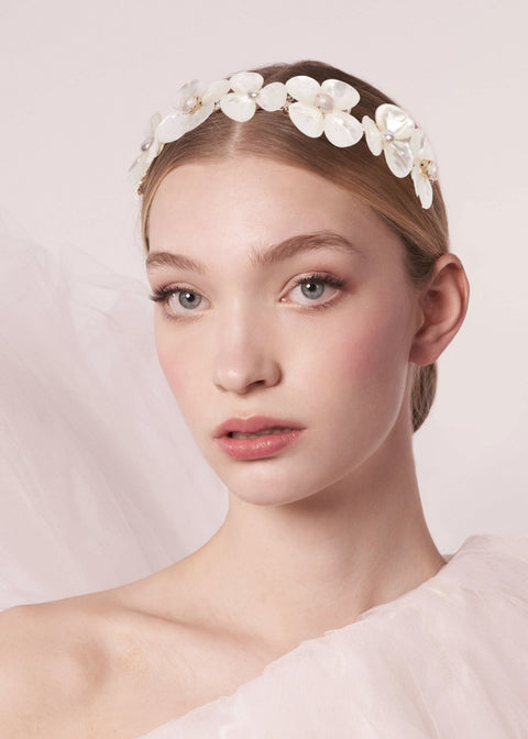 Petal Floral Bridal Headband - bridal - Elizabeth Bower