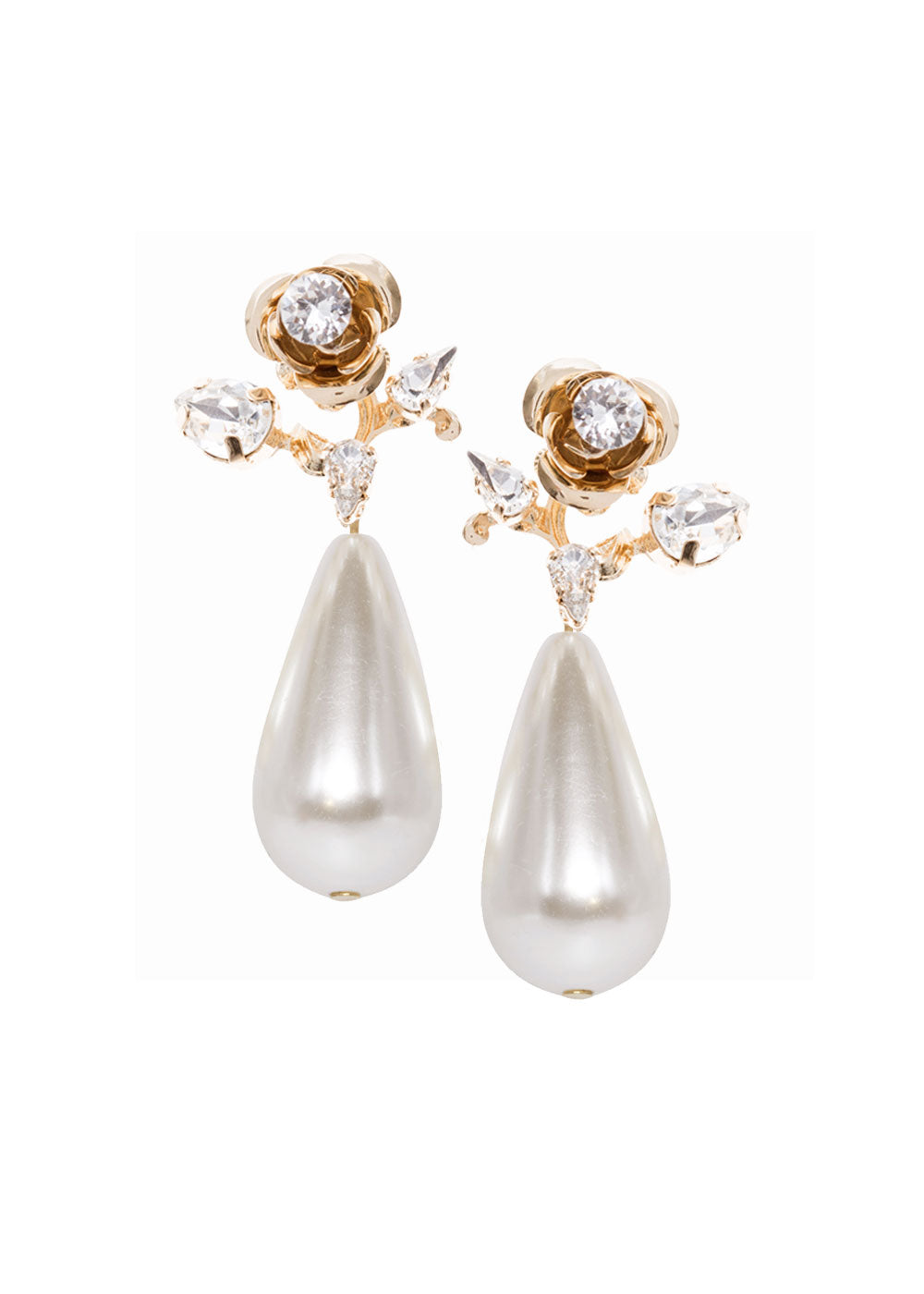 Rose Bauble Drop Earrings