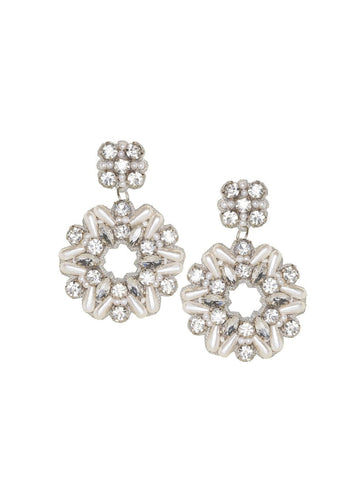 Sheilda Hoop Earrings - bridal Earrings - Elizabeth Bower