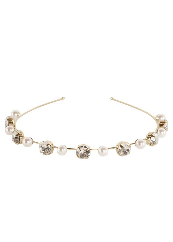 Duet Mini Pearl Crystal Headband