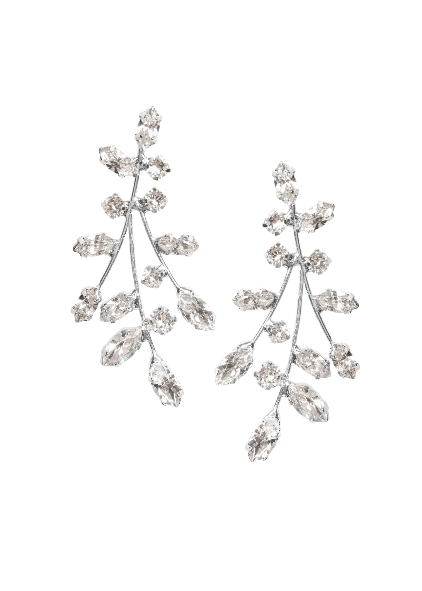 Fleur Crystal Stud Earrings