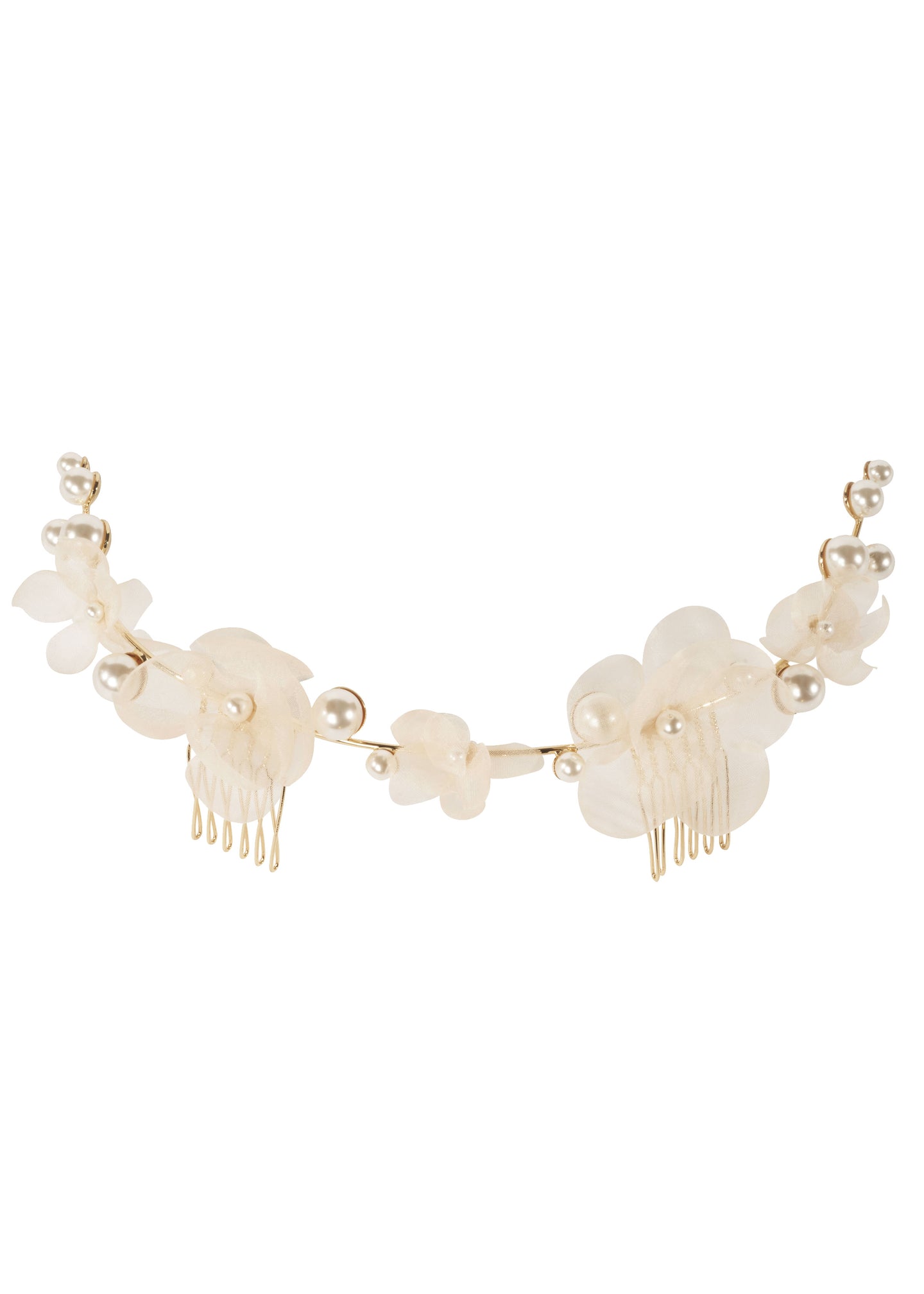 Flutter Pearl Garland Comb