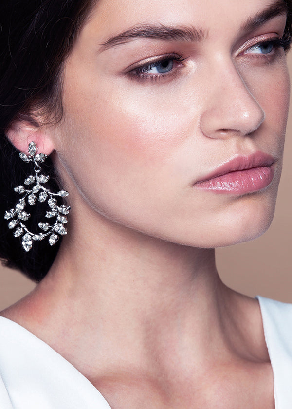 Vine Crystal Chandelier Earrings