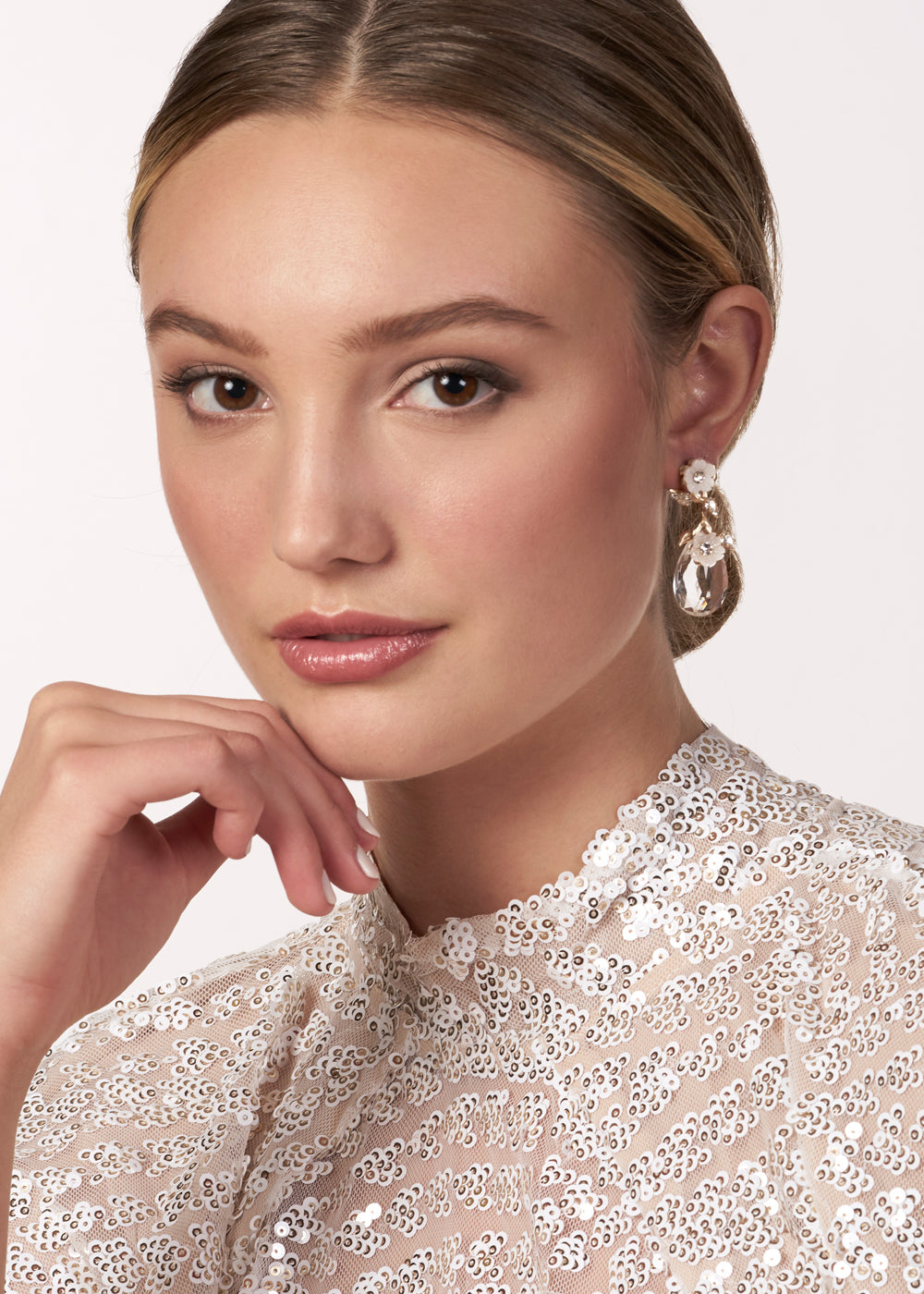 Anemone Dew Floral Studs