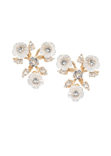 Anemone Crystalette Stud - bridal Earrings - Elizabeth Bower