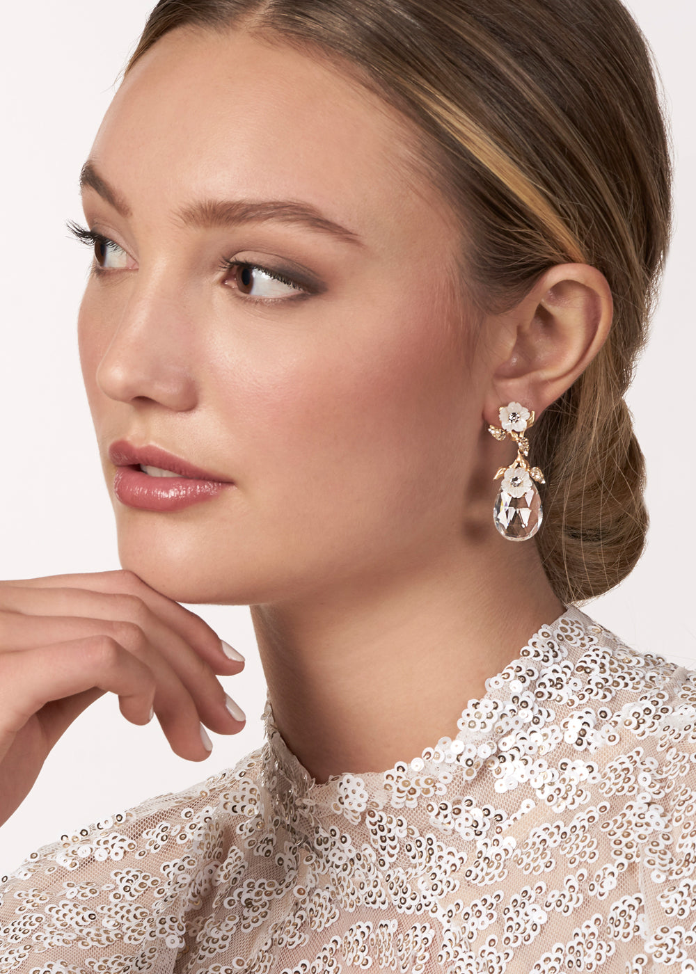 Anemone Dew Floral Studs