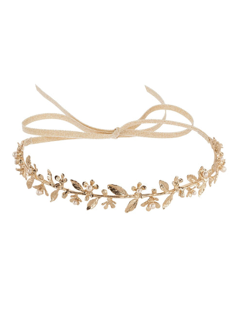 Athena Floral Bridal Hairpiece - bridal headband - Elizabeth Bower