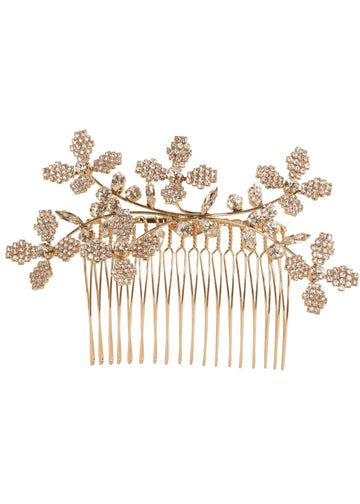 Budding Cascade Crystal Comb - bridal Earrings - Elizabeth Bower