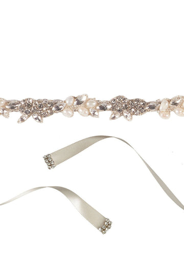 Chelsea Bridal Sash - bridal sash - Elizabeth Bower