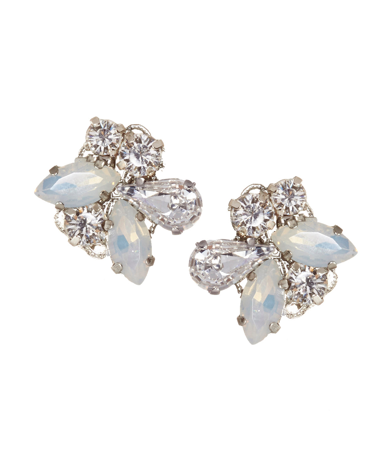 Cluster Crystal Stud Earrings