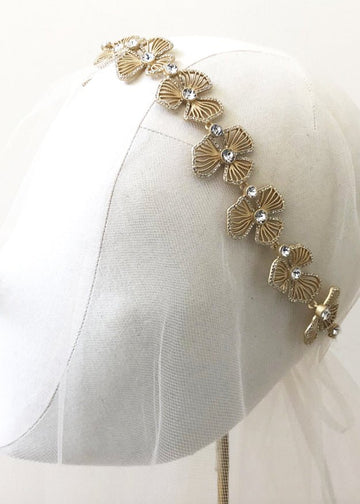 Dogwood Floral Hair band - bridal Hairpiece - Elizabeth Bower