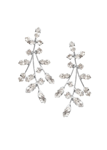 Fleur Crystal Stud Earrings - bridal Earrings - Elizabeth Bower