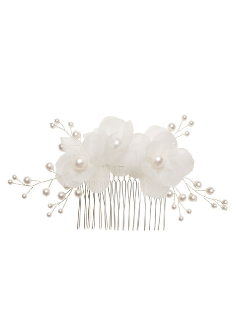 Flutter Pearl Bridal Comb - bridal comb - Elizabeth Bower