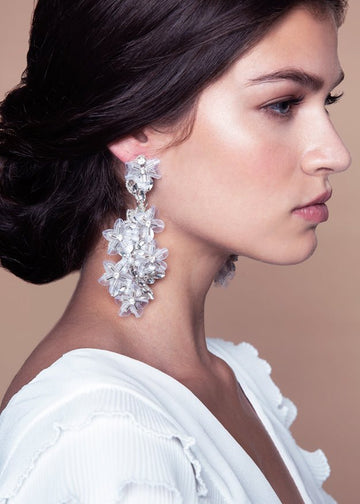 Francine Chandelier - bridal Earrings - Elizabeth Bower