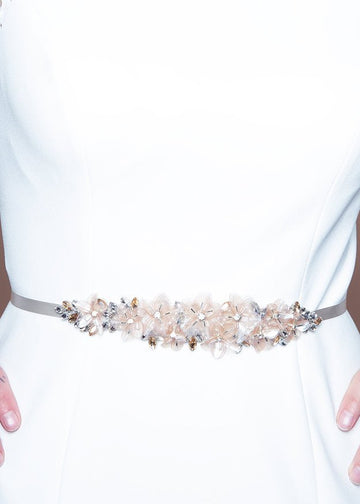 Francine Sash Short - bridal Sash - Elizabeth Bower