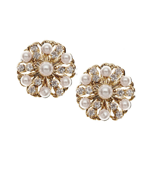 Jordan Stud Earrings - bridal Earrings - Elizabeth Bower