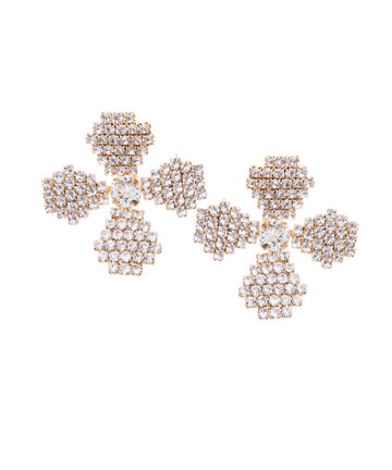 June Bud Crystal Stud Earrings - bridal Earrings - Elizabeth Bower