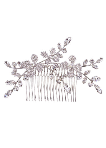 June Crystalla Crystal Bridal Comb - bridal comb - Elizabeth Bower