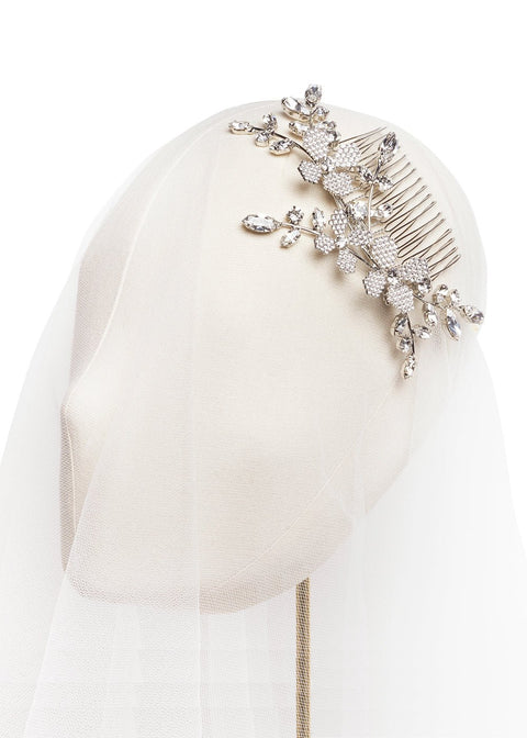 June Crystalla Crystal Bridal Comb - bridal comb - Elizabeth Bower