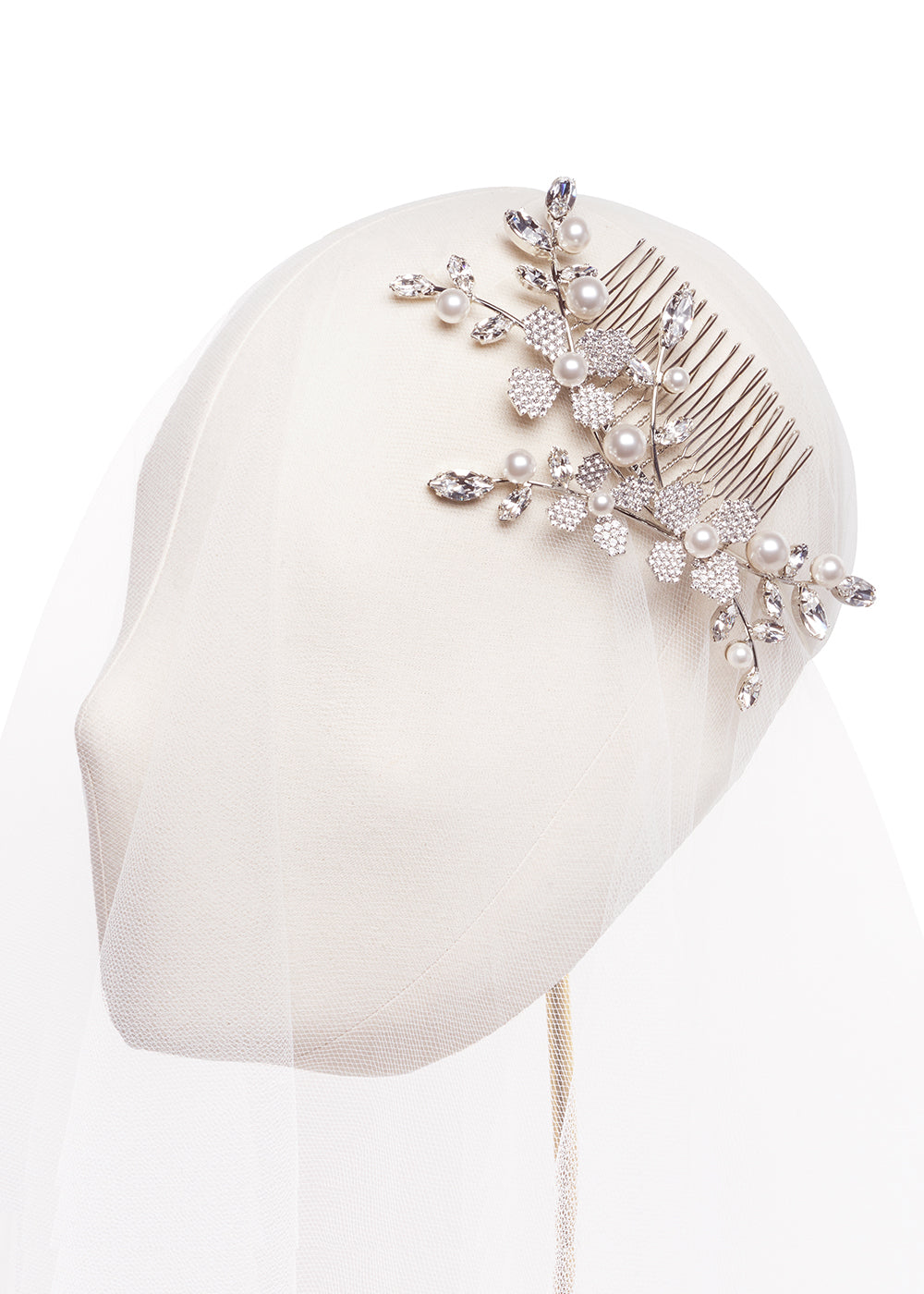 June Pearlette Pearl Bridal Comb
