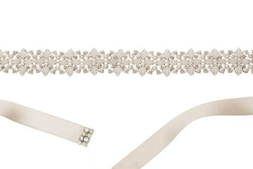 Liddy Sash Opal - bridal Sash - Elizabeth Bower