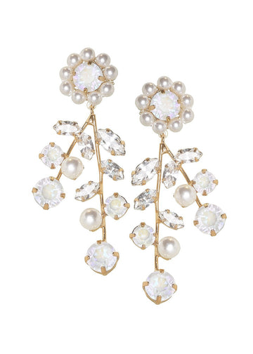Morning Baroque Drop Earrings - bridal Earrings - Elizabeth Bower