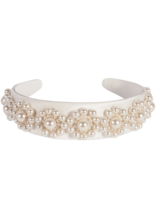 Pearl Rosette Headband
