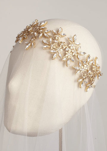 Rococo Crown Hairpiece - bridal Hairpiece - Elizabeth Bower