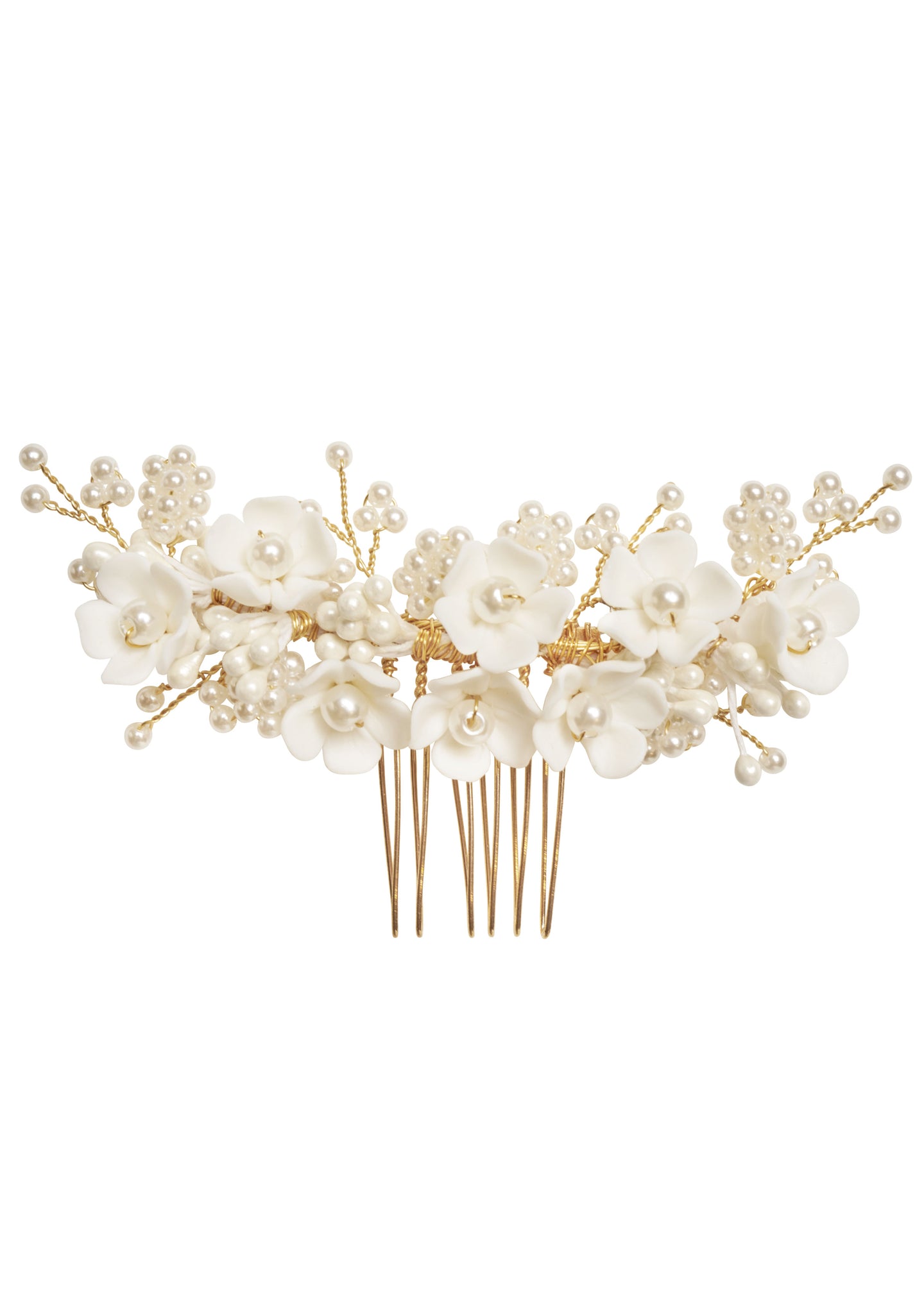 Snowdrop Mini Floral Comb