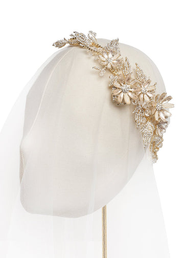 Star Crystal Bridal Hairpiece - bridal comb - Elizabeth Bower